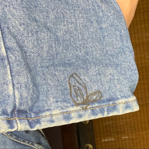 Vintage High Rise Mom Jeans Hand Painted - Picture 5 of 5